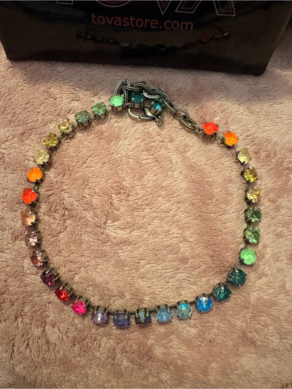 TOVA Oakland Necklace in Watermelon Rainbow